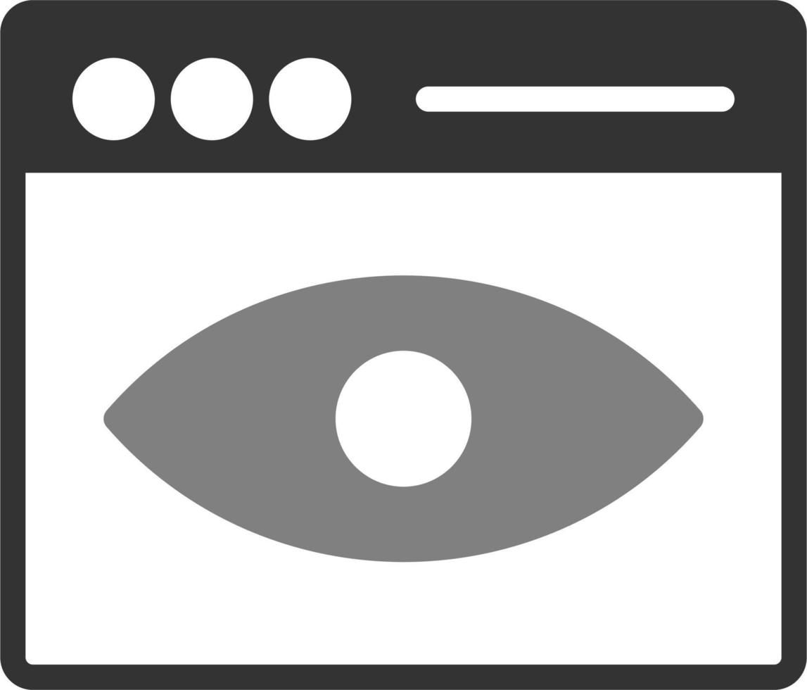 Web Visibility Vector Icon
