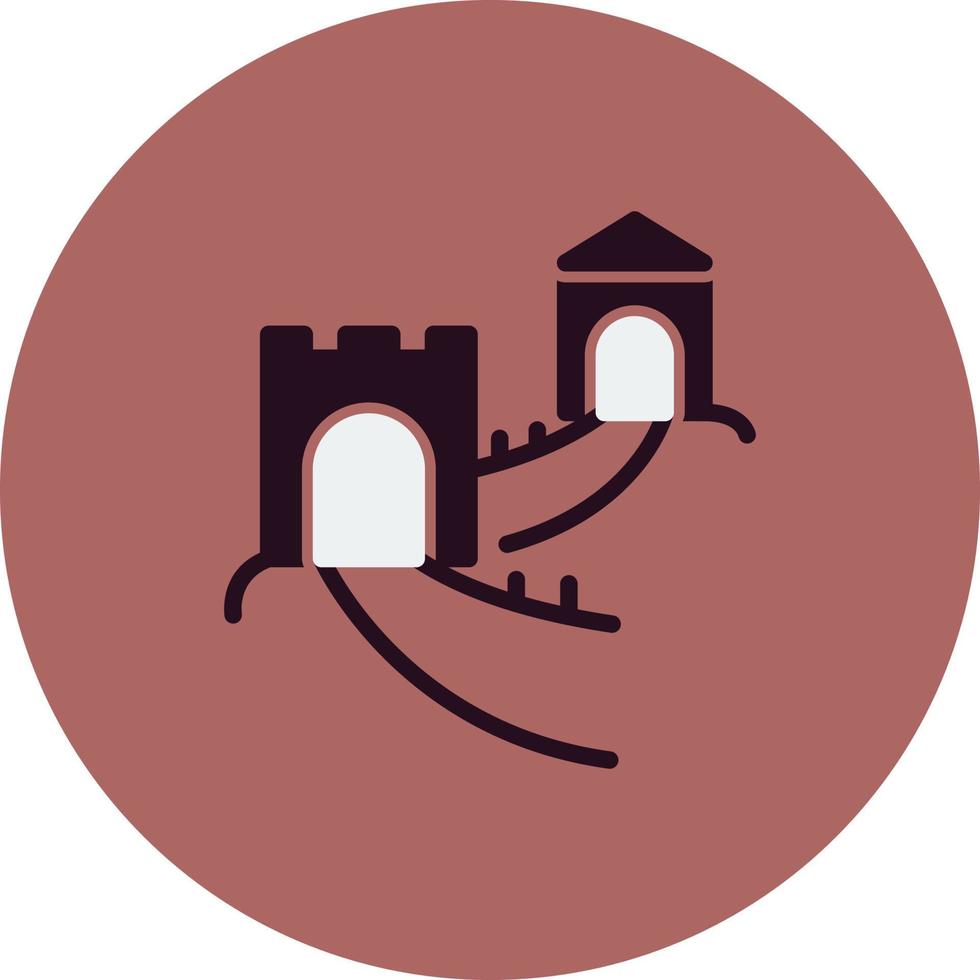 Great Wall Of China Vector Icon