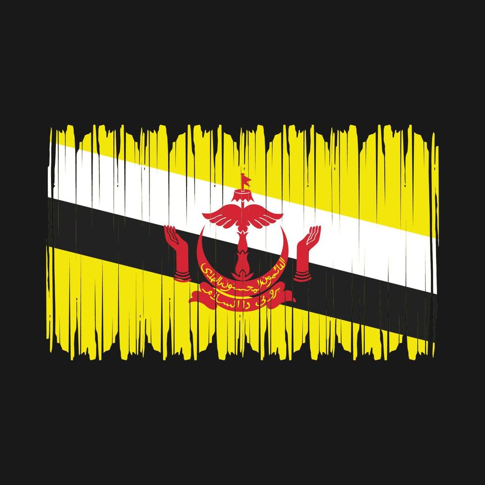 vector de bandera de brunei