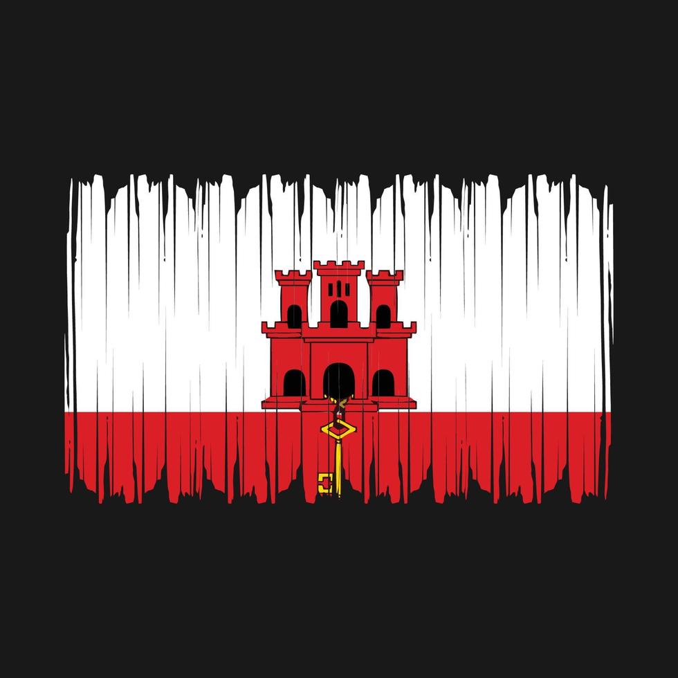 Gibraltar Flag Vector