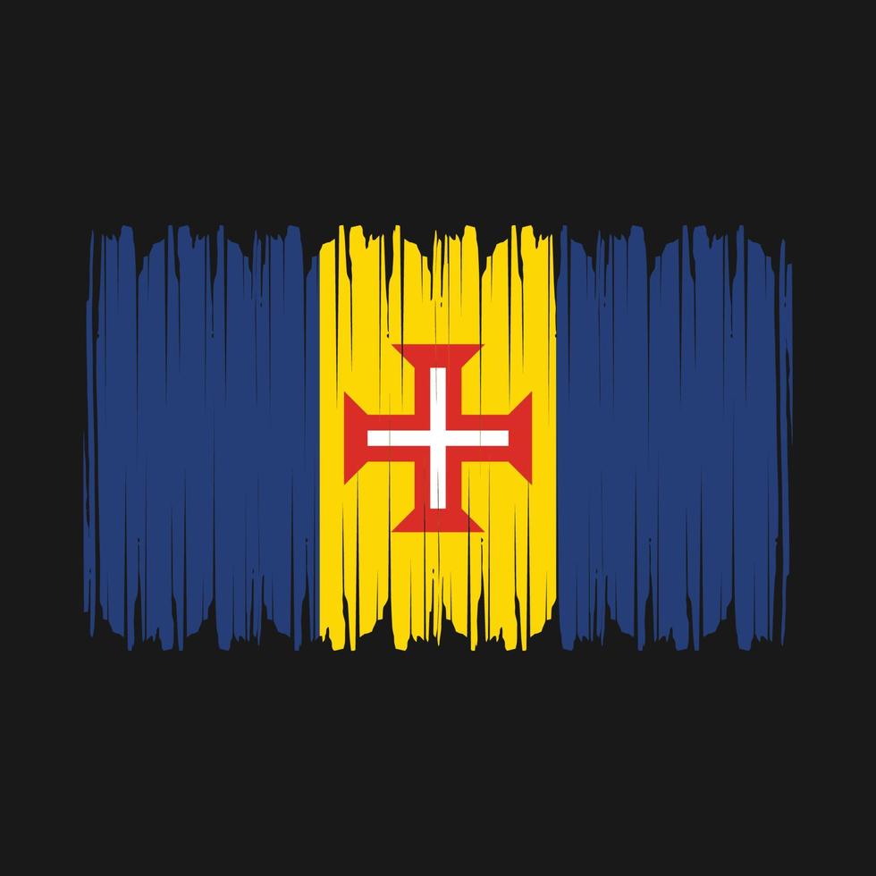 madeira bandera vector