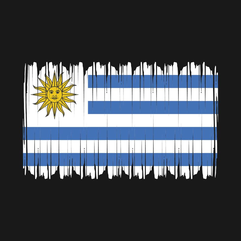 vector de bandera de uruguay