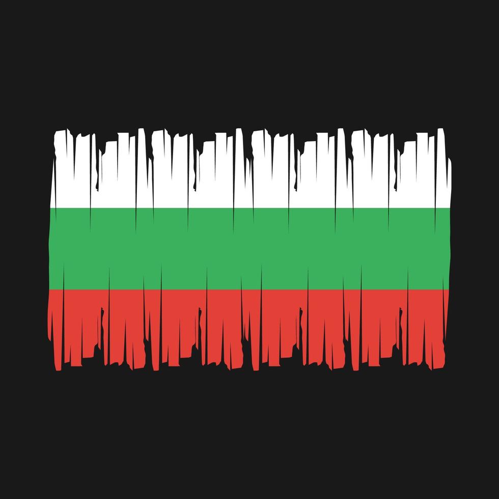 Bulgaria Flag Brush Vector