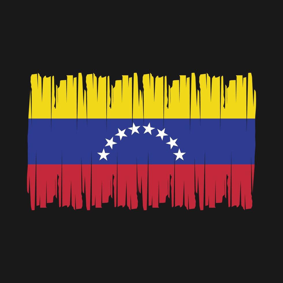 vector de pincel de bandera de venezuela