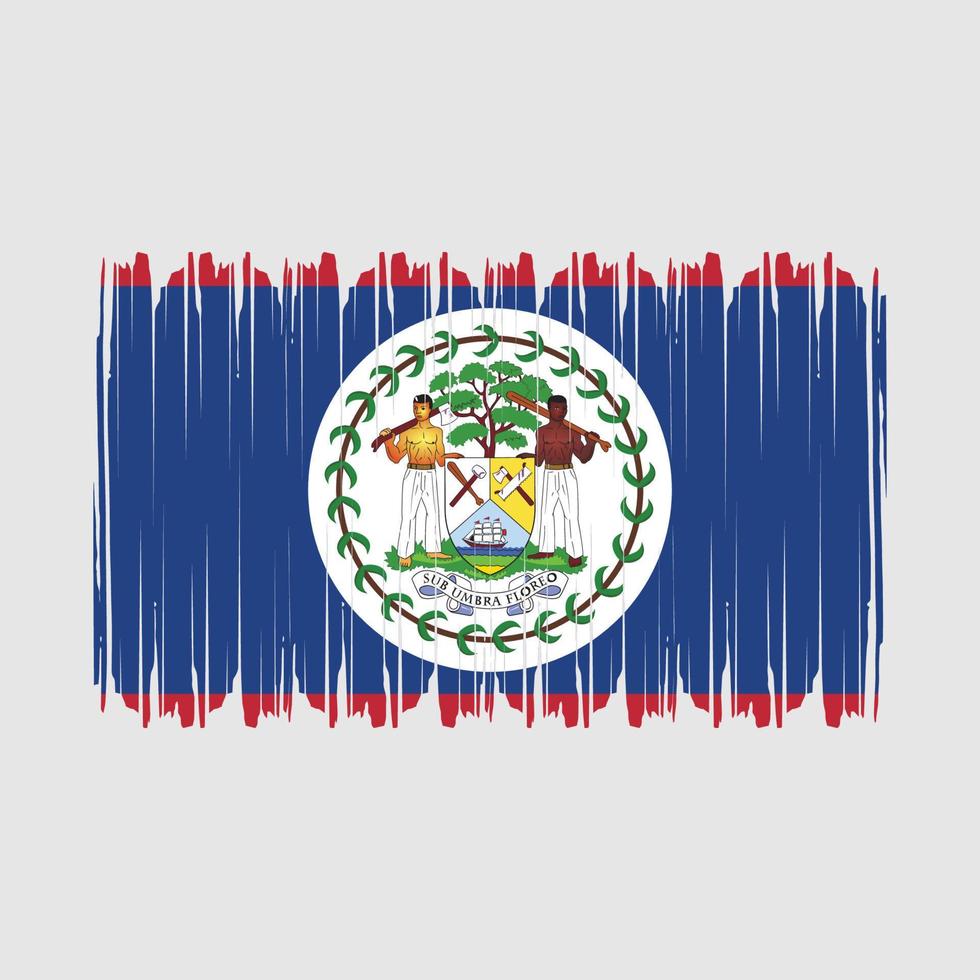 Belize Flag Vector