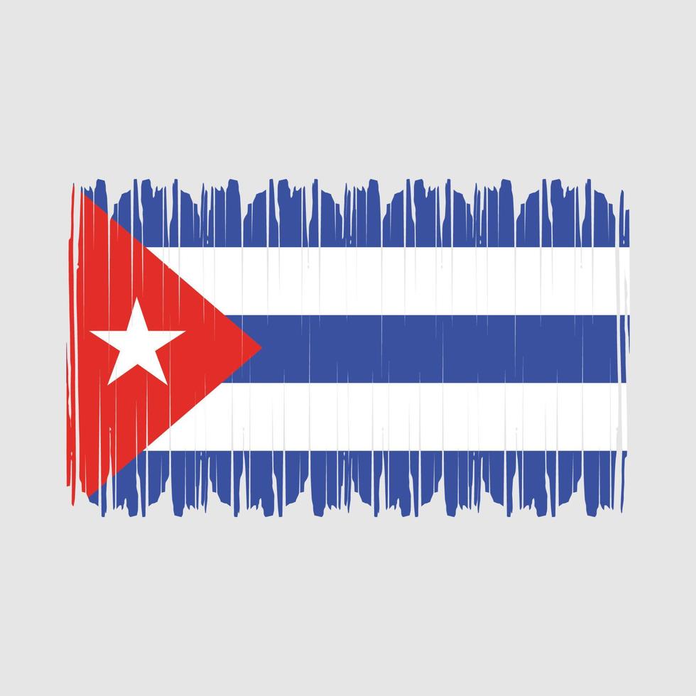 vector de bandera de cuba