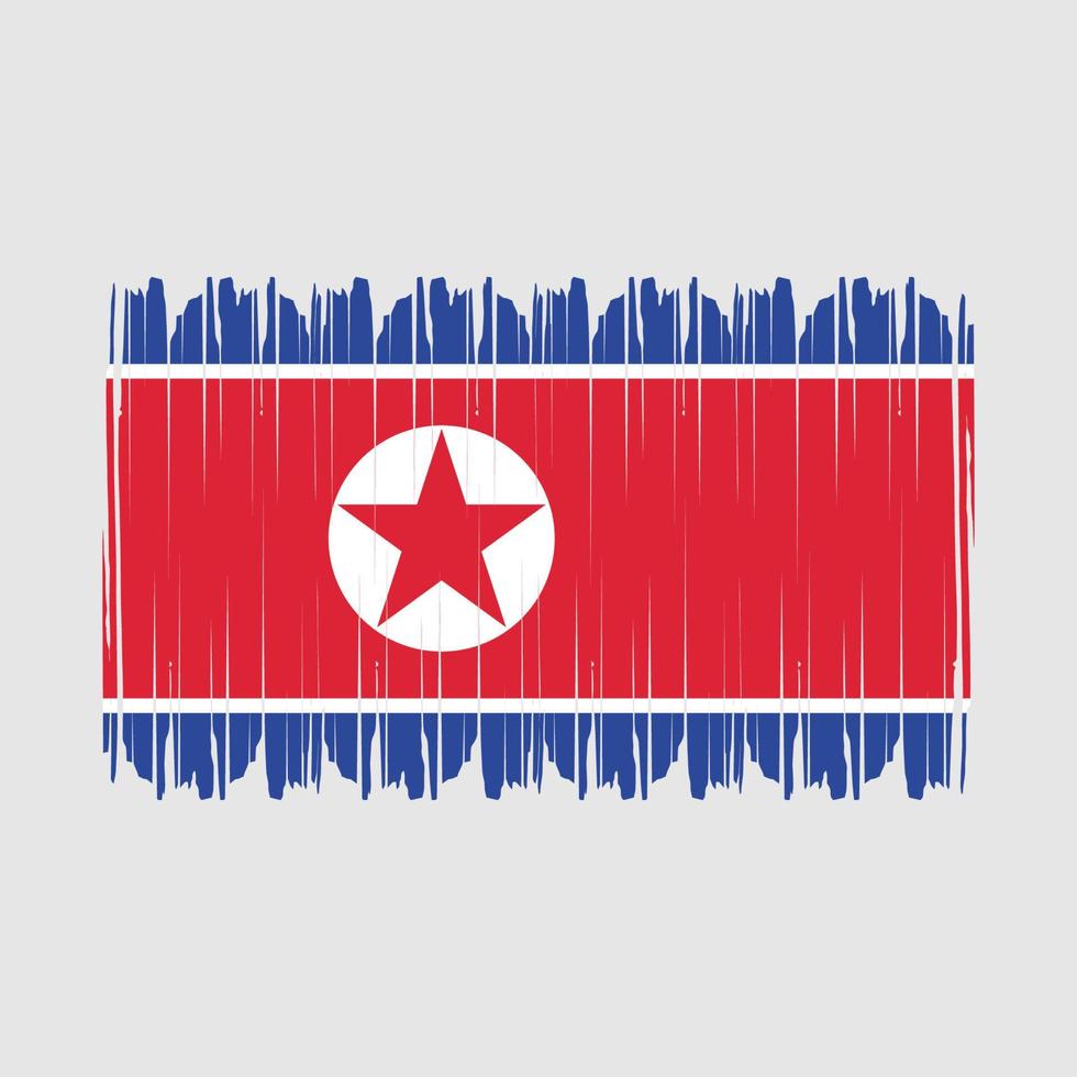 North Korea Flag Vector