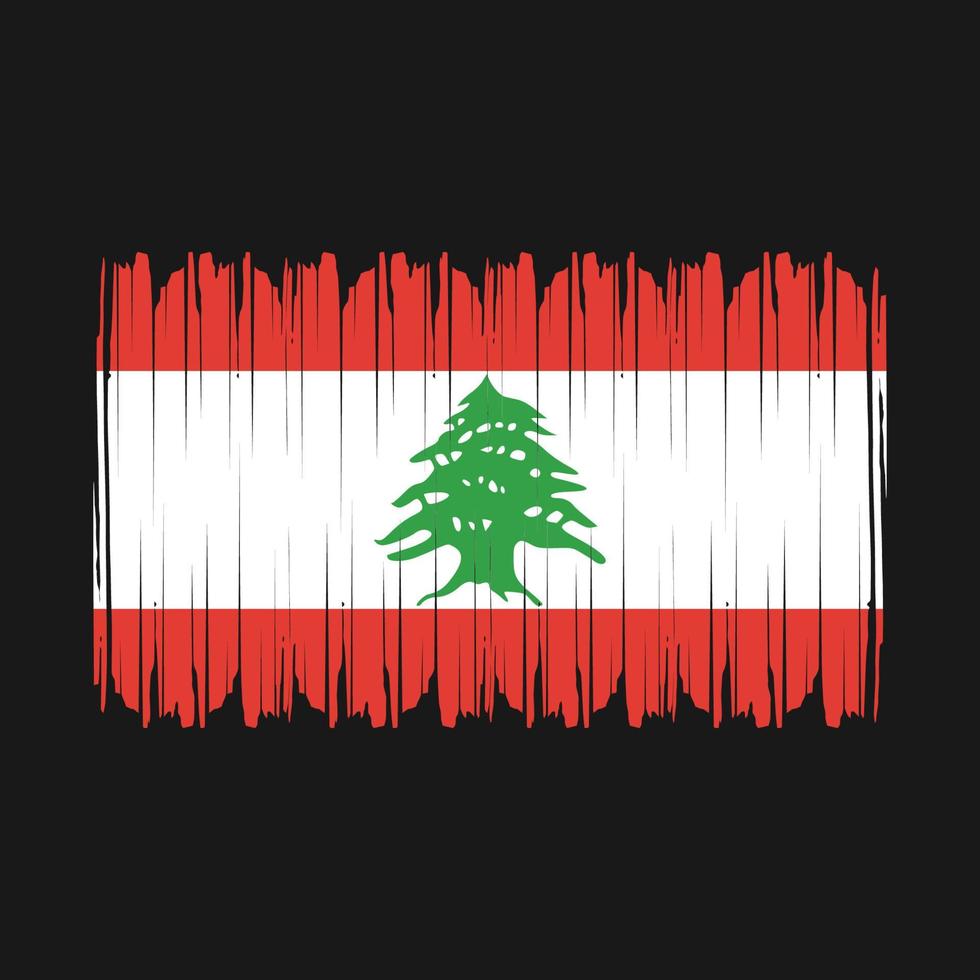 Lebanon Flag Vector