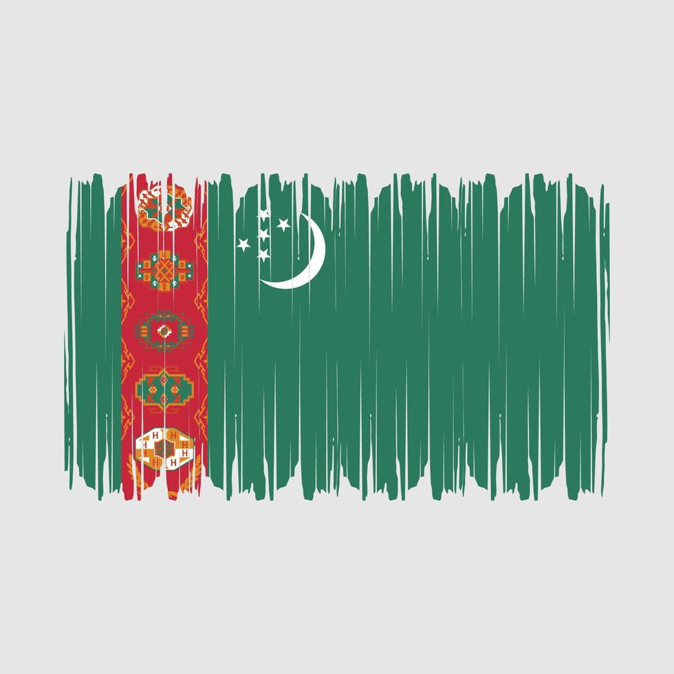 Turkmenistan Flag Vector