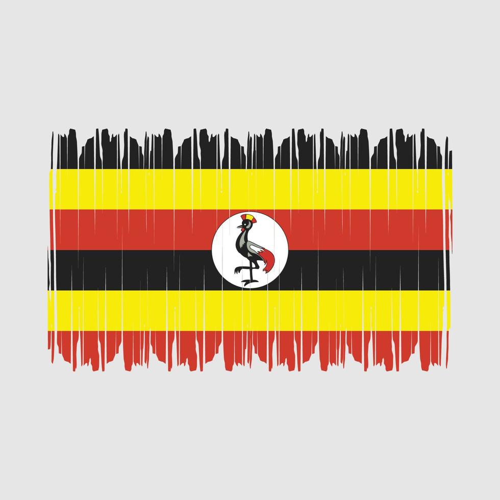 Uganda Flag Vector