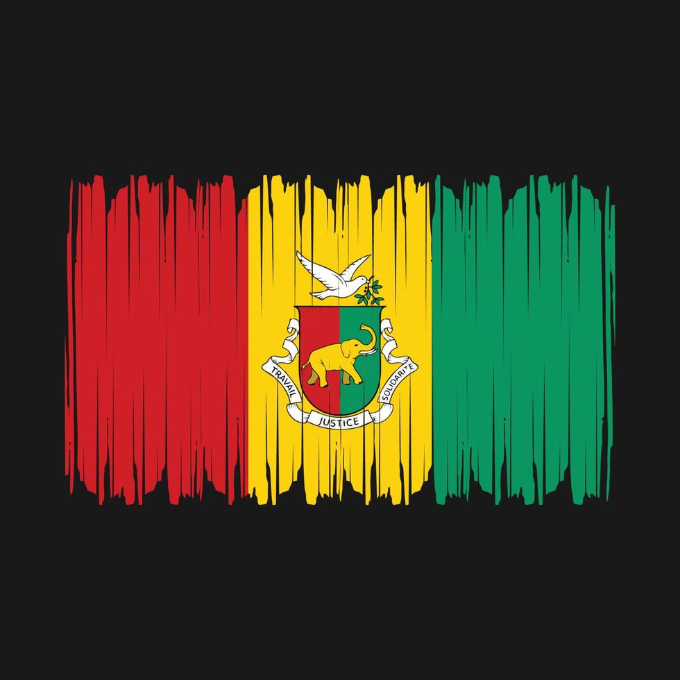 Guinea Flag Vector