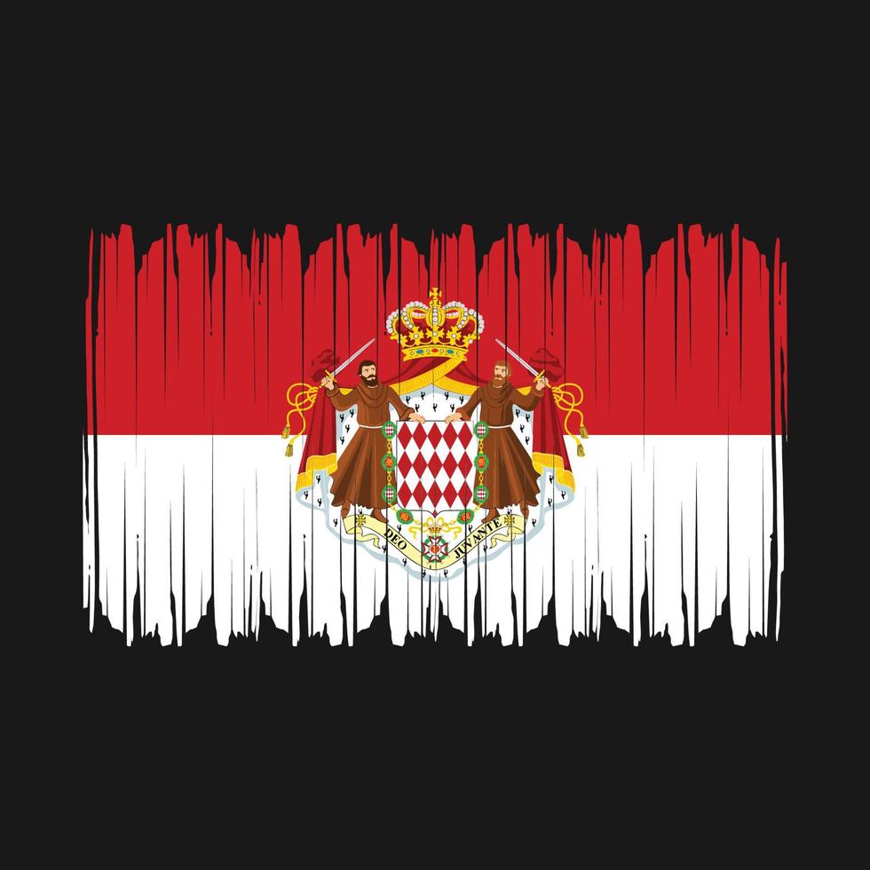 Monaco Flag Vector