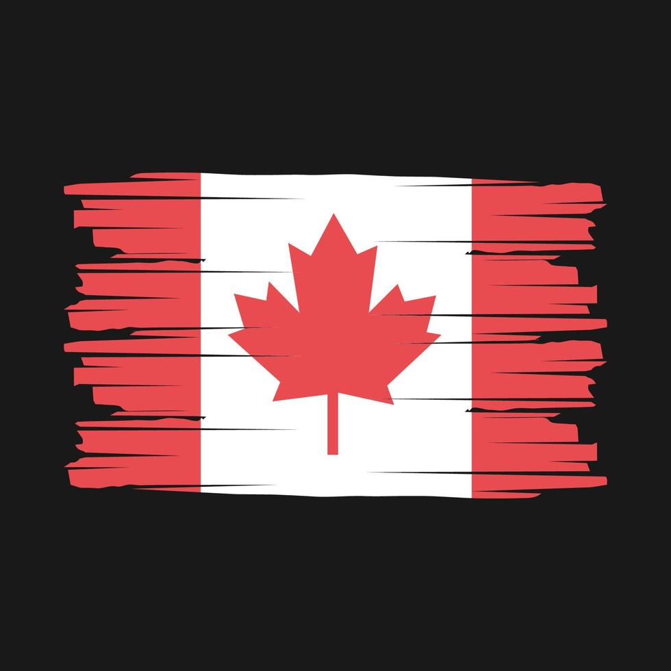 Canada Flag Brush Vector