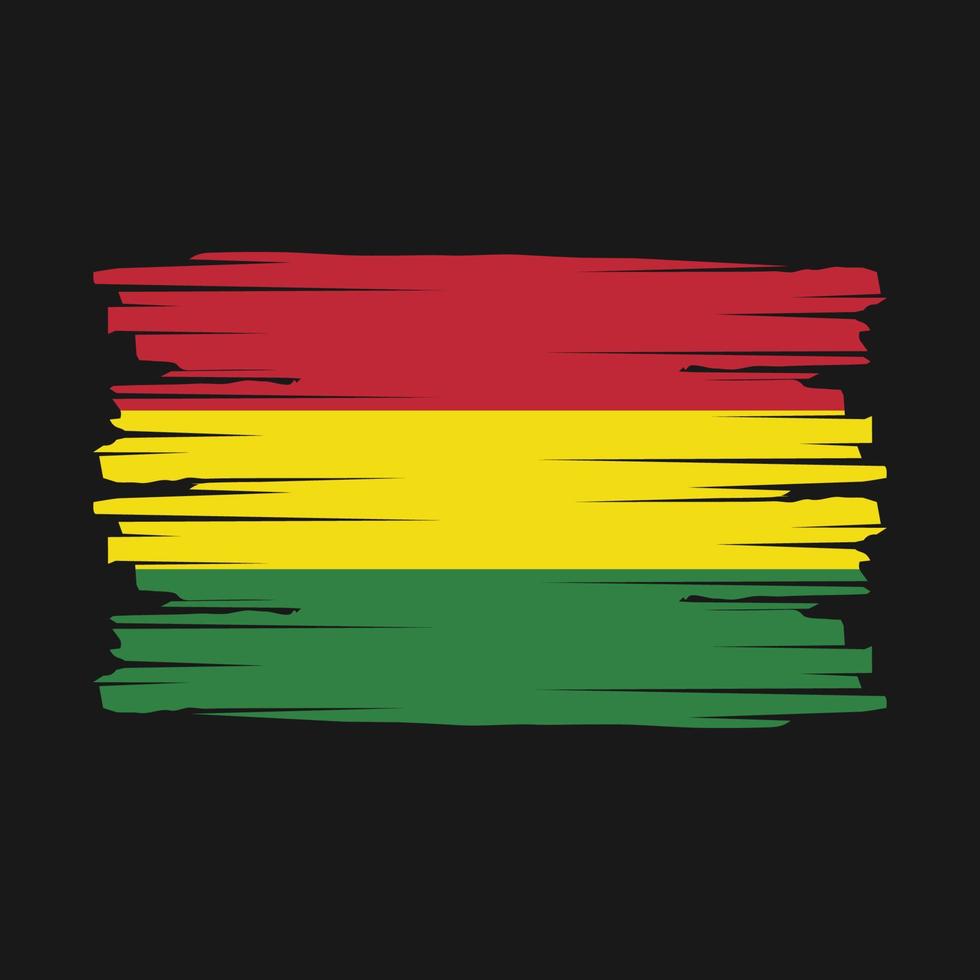 Bolivia Flag Brush Vector