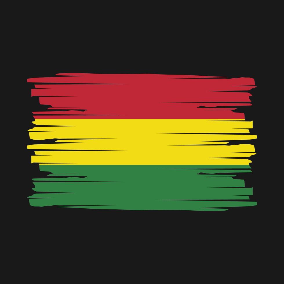 Bolivia Flag Brush Vector