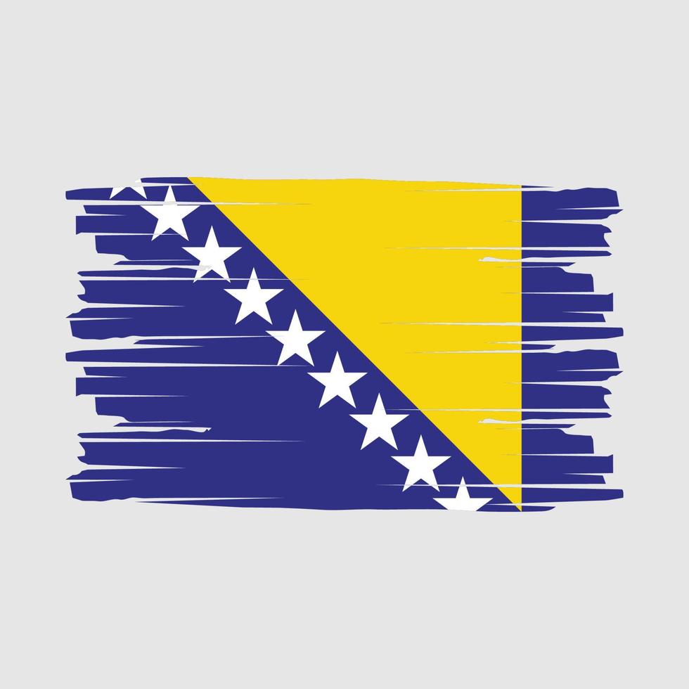 Bosnia Flag Brush Vector