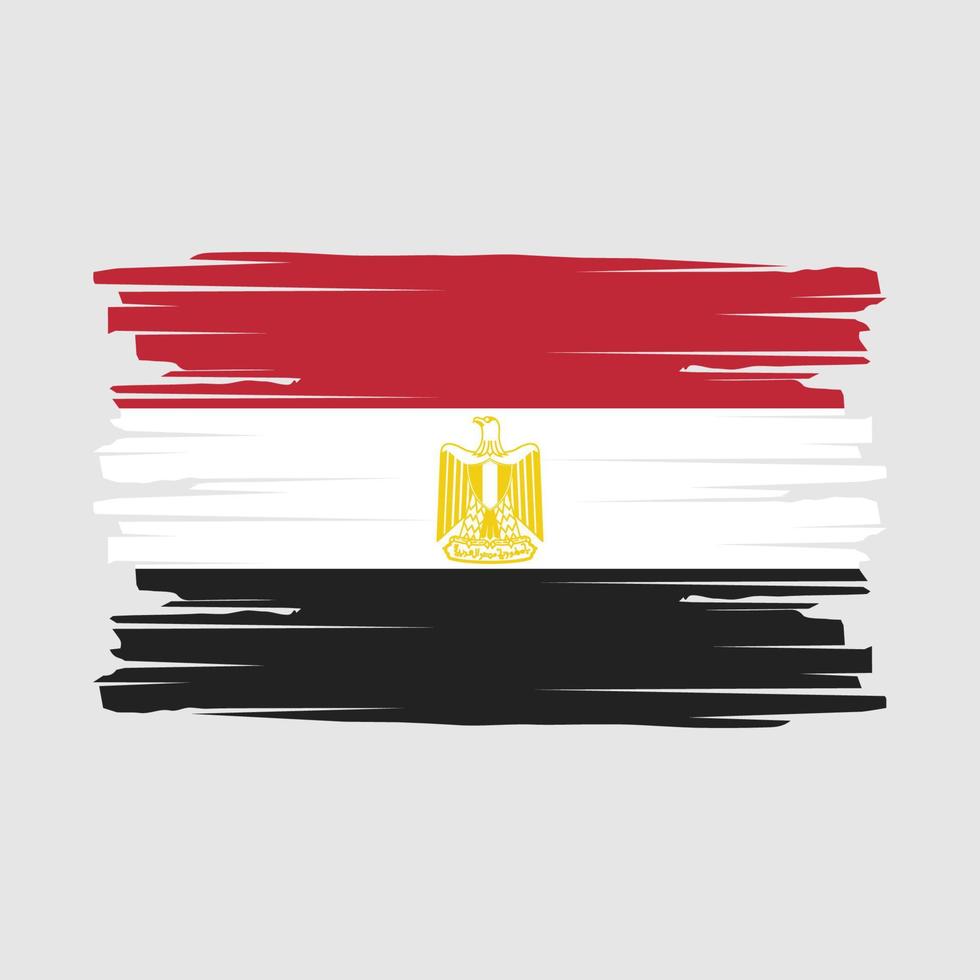 Egypt Flag Brush Vector