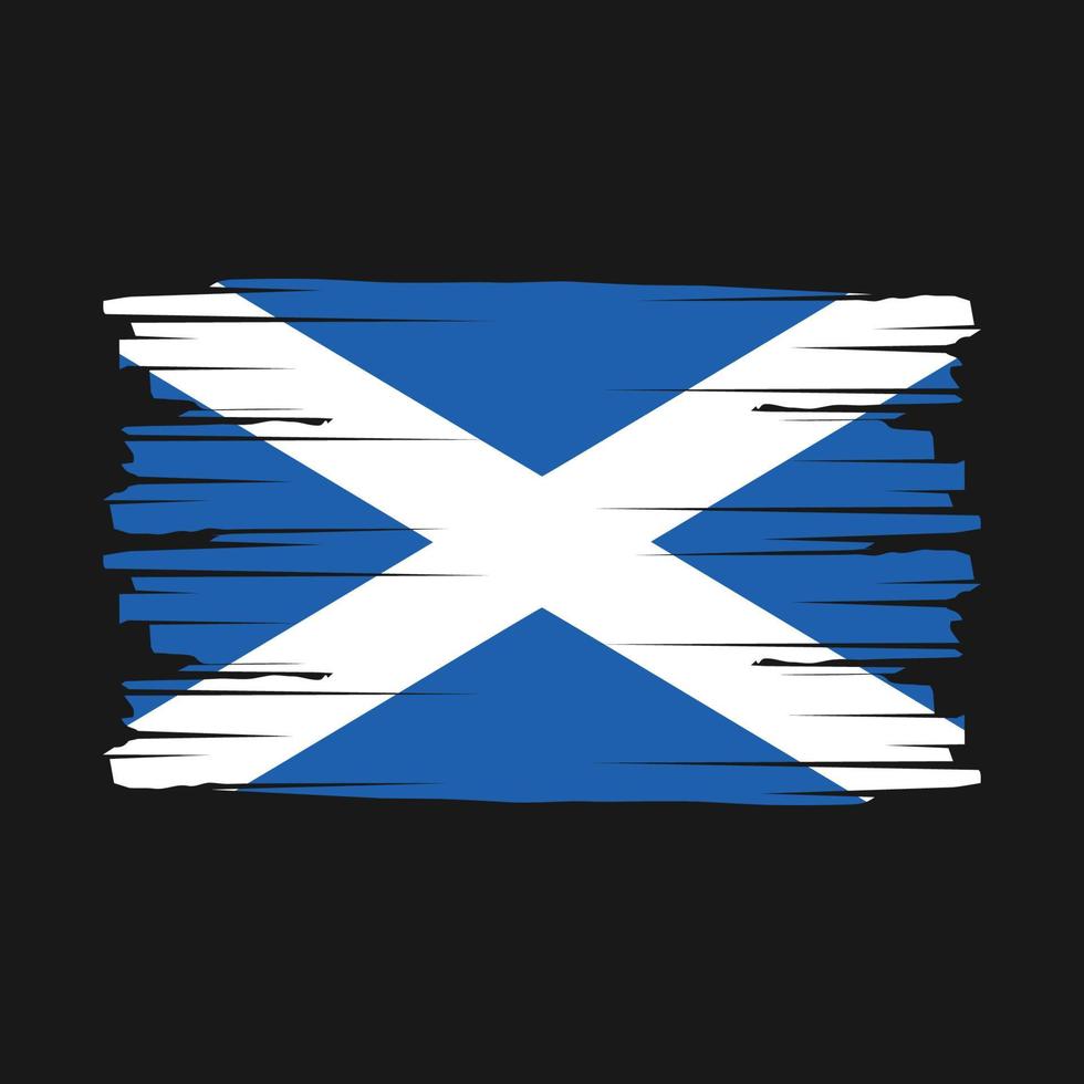 Scotland Flag Brush Vector