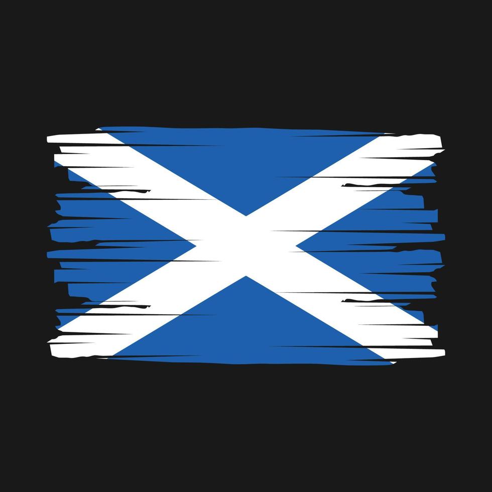 Scotland Flag Brush Vector