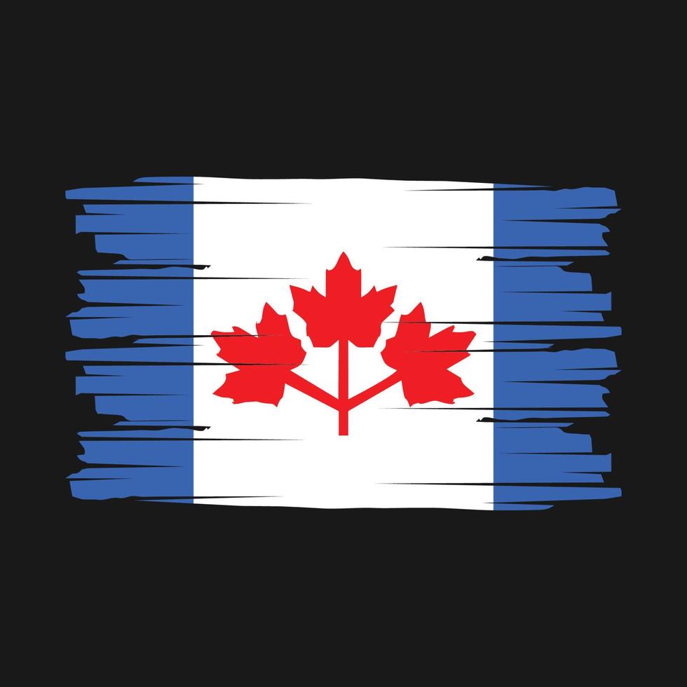 Canada Flag Brush Vector