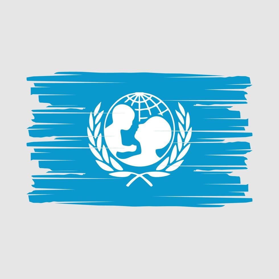 Unicef Flag Brush Vector