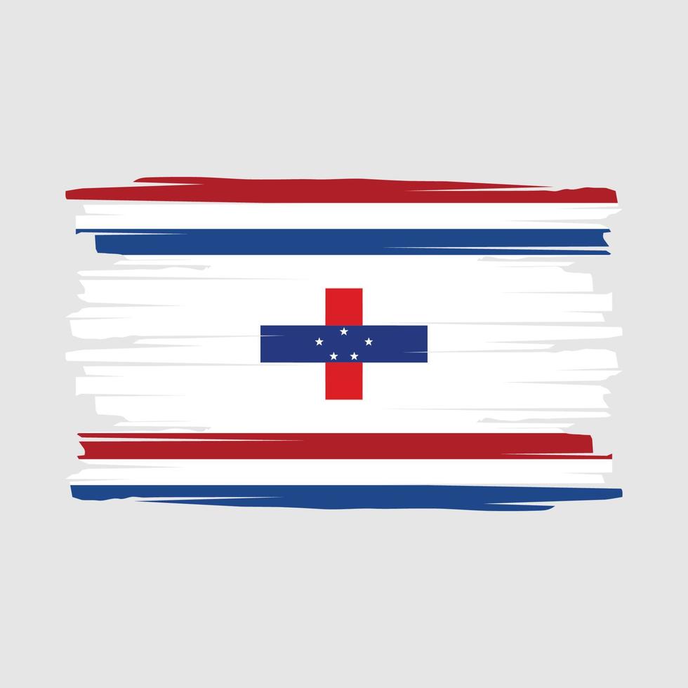 Netherlands Flag Brush Vector