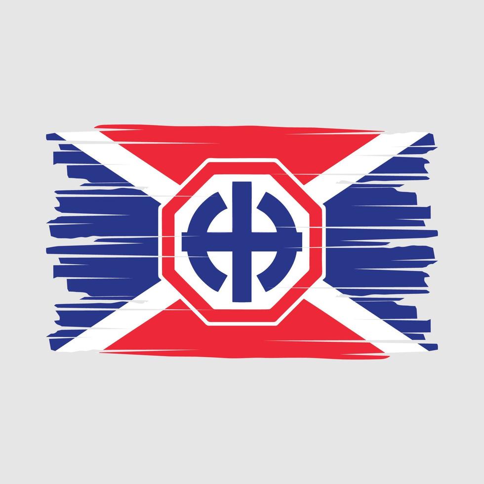 Soviet Flag Brush Vector
