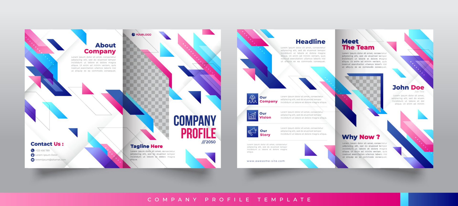Creative Company Profile Design Template 20834909 Vector Art at Vecteezy