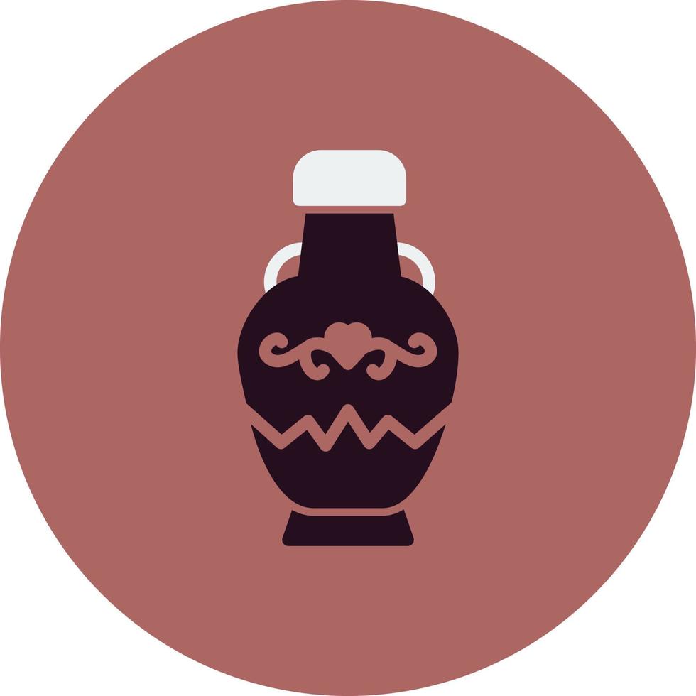 icono de vector de florero