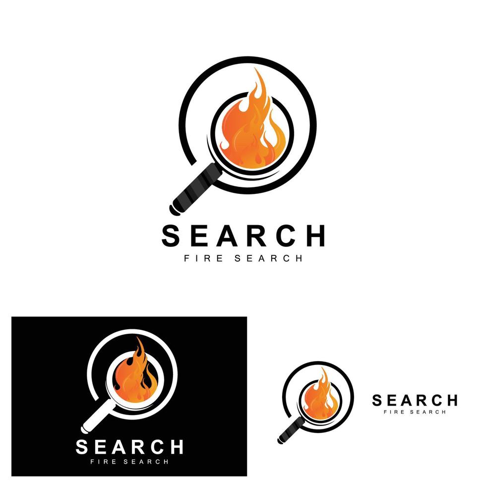 Search Logo Design, Detective Illustration, Home search, Glass Lens, Company Brand Vector