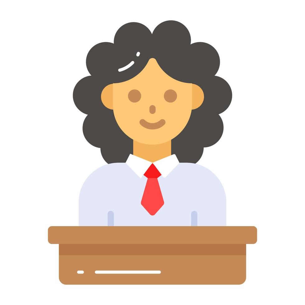 Judge vector design in trendy style, premium icon