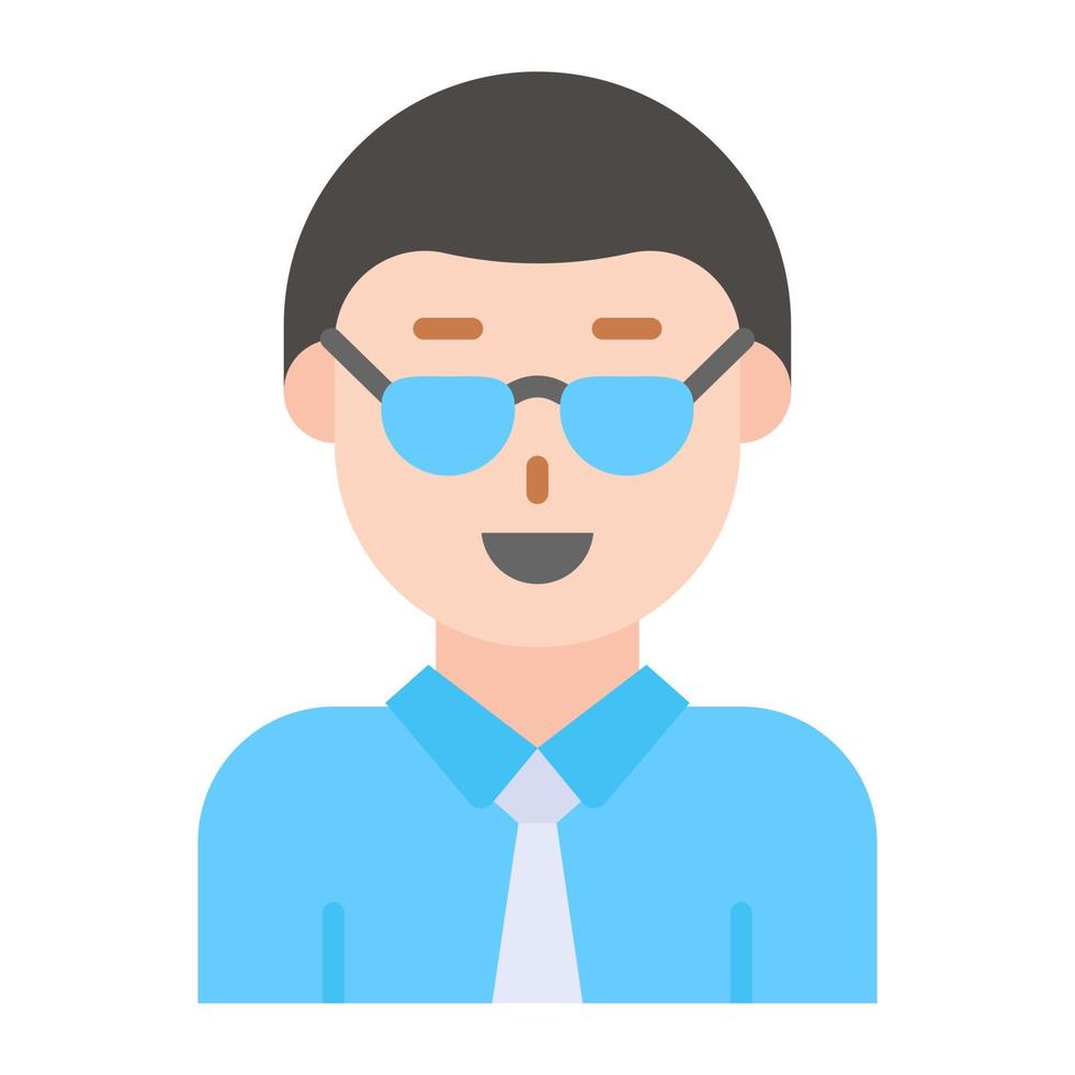 Modern style vector of professor, professional worker avatar