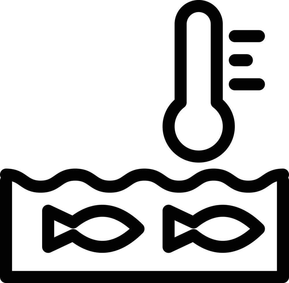 ilustración vectorial de temperatura del agua en un fondo. símbolos de calidad premium. iconos vectoriales para concepto y diseño gráfico. vector