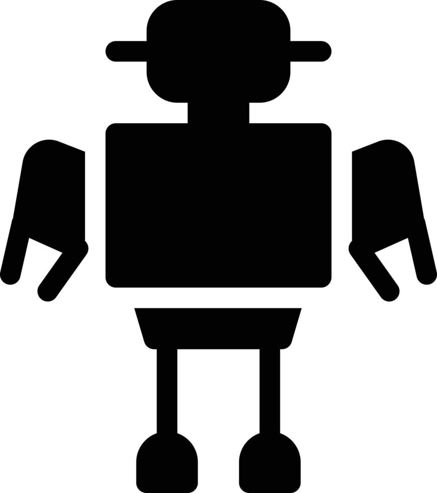 ilustración de vector de robot en un fondo. símbolos de calidad premium. iconos vectoriales para concepto y diseño gráfico.