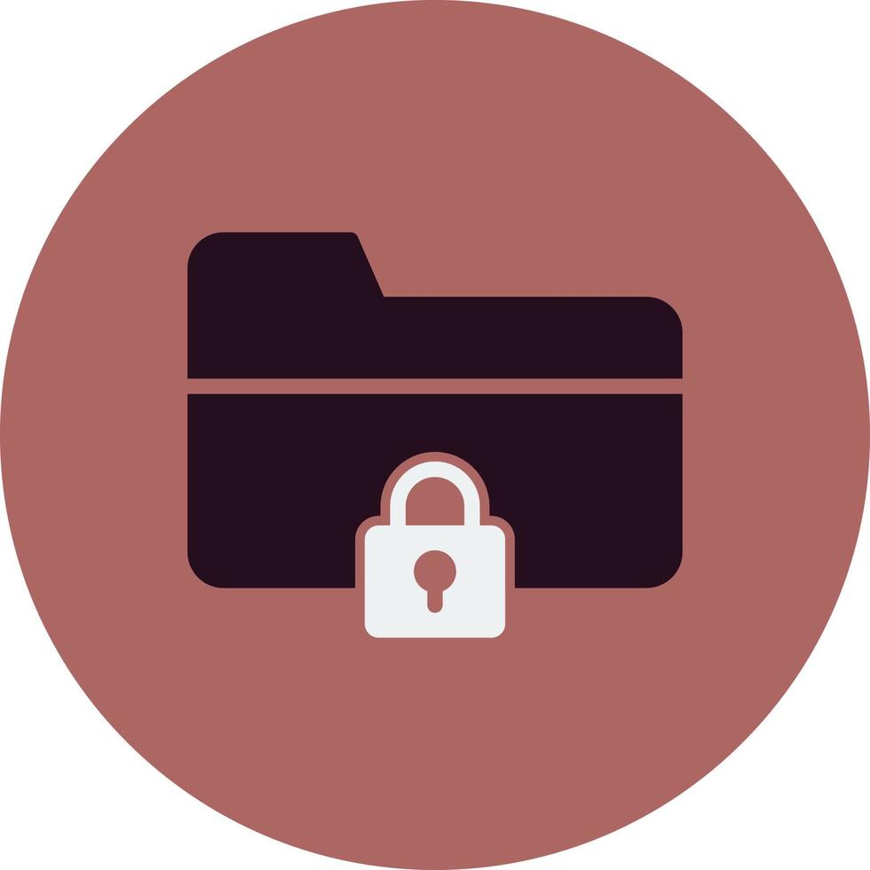 Folder Security Vector Icon