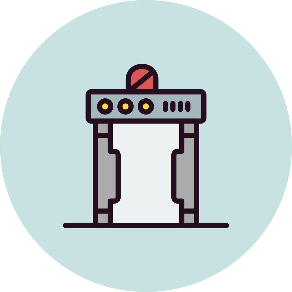 Gate Metal Detector Vector Icon
