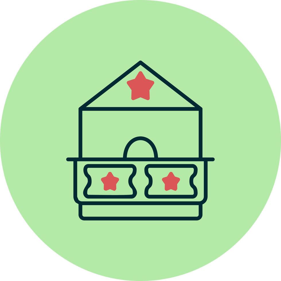 Ticket Office Vector Icon