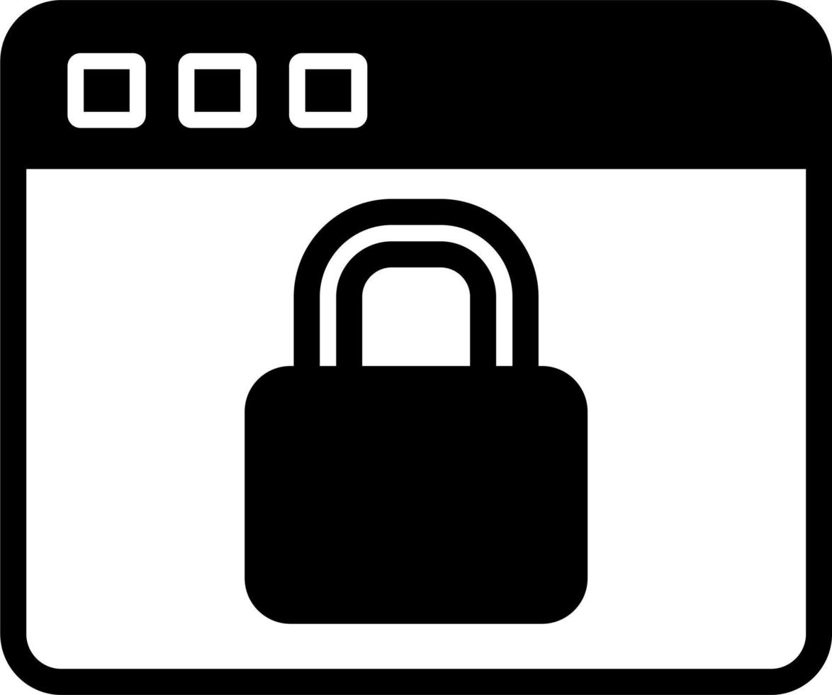 Web Security Vector Icon