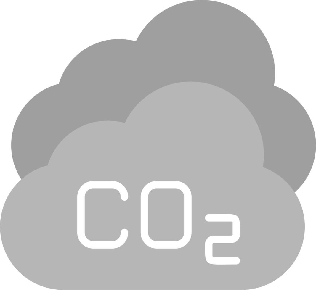 icono de vector de dióxido de carbono