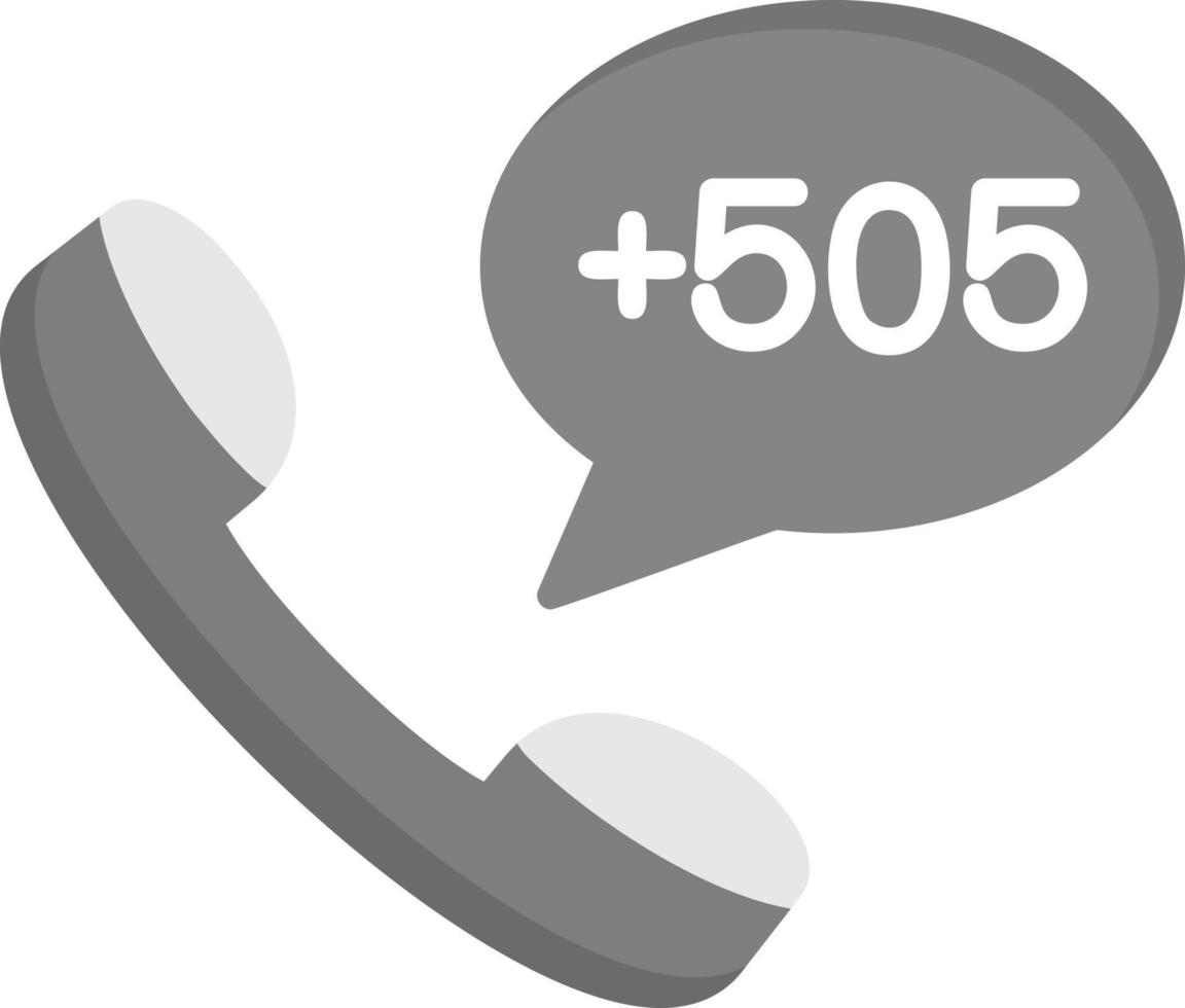 Nicaragua Dial code Vector Icon