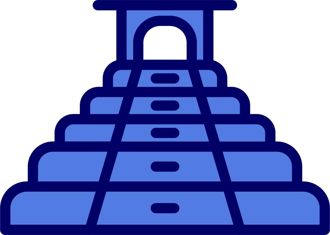 Chichen itza vector icono