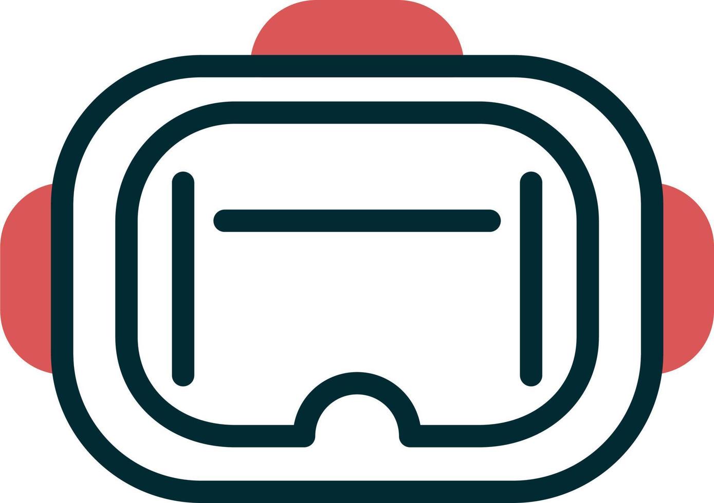 icono de vector de gafas vr