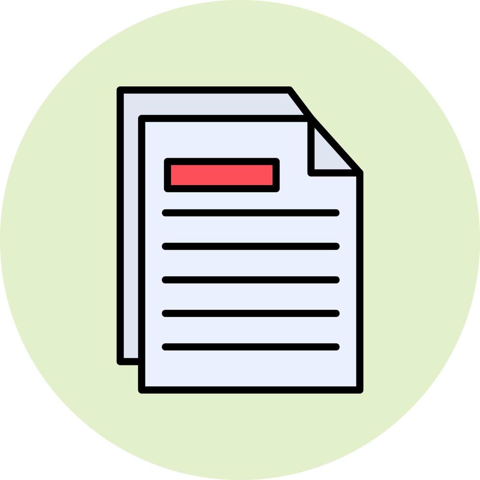 Document Vector Icon