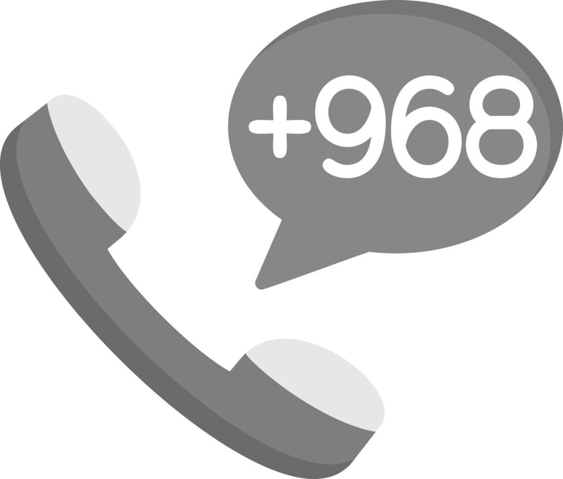 Oman Dial code Vector Icon