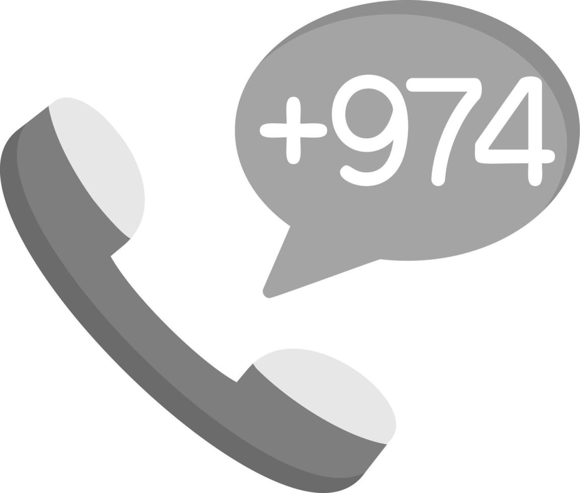 Qatar Dial code Vector Icon