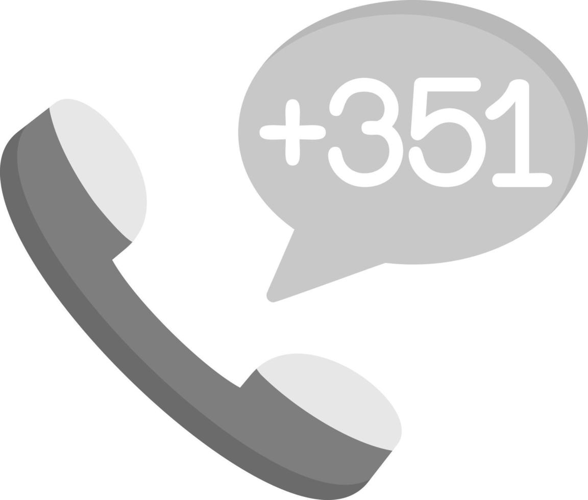 Portugal Dial code Vector Icon