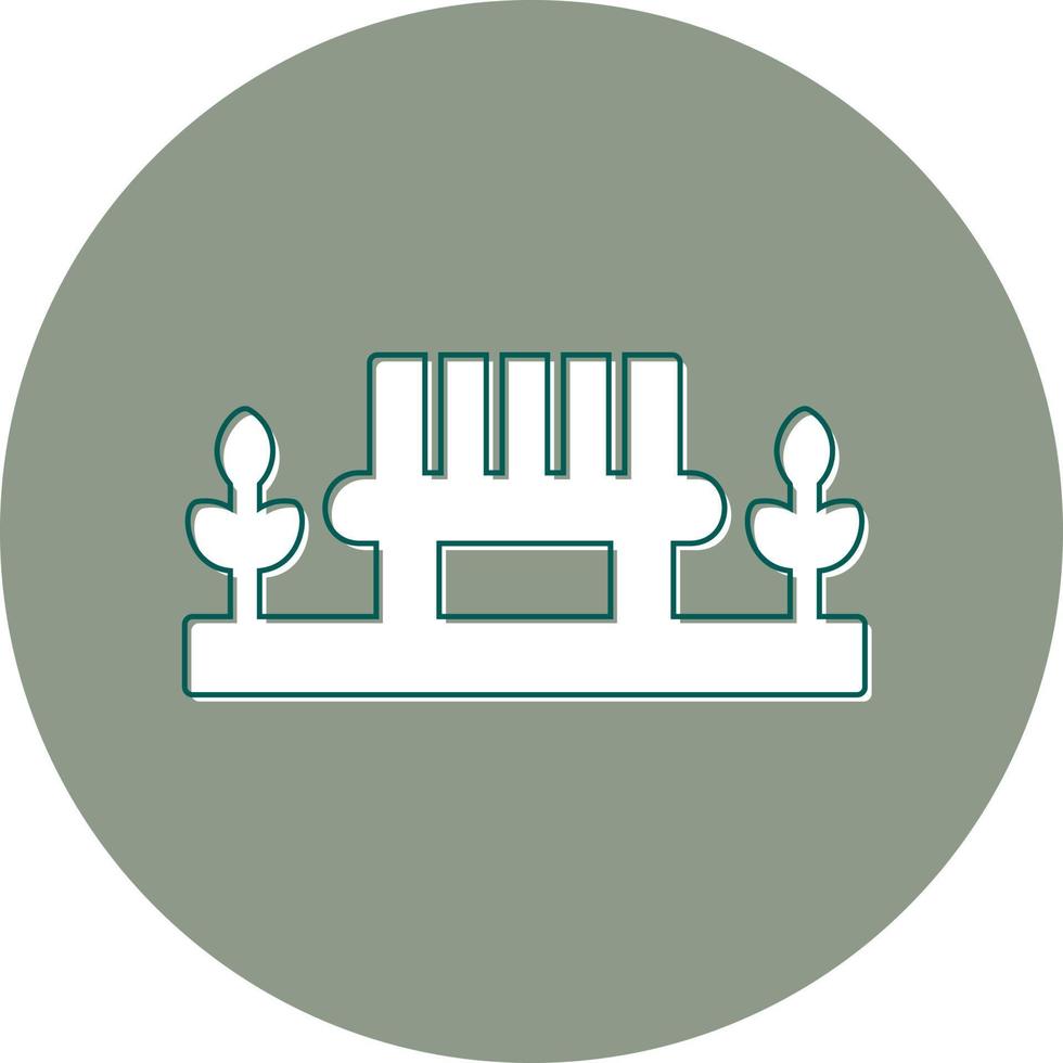 Park Bench Vector Icon