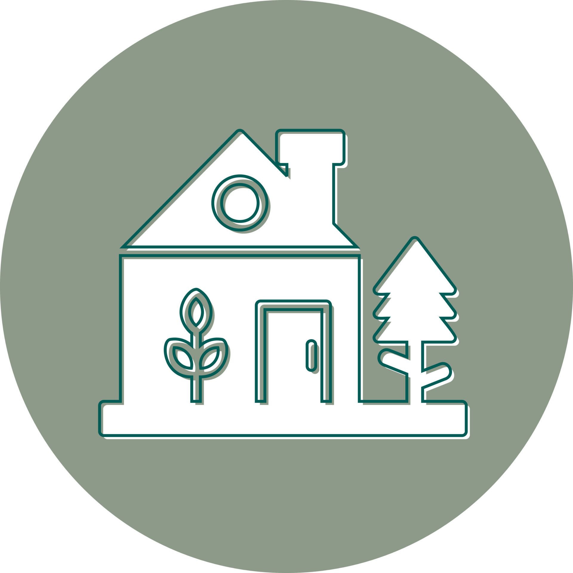 Green Home Vector Icon 20838216 Vector Art at Vecteezy