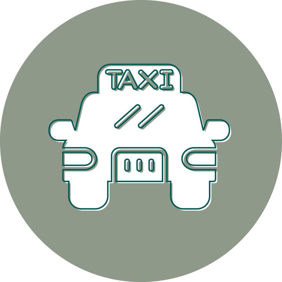 icono de vector de taxi