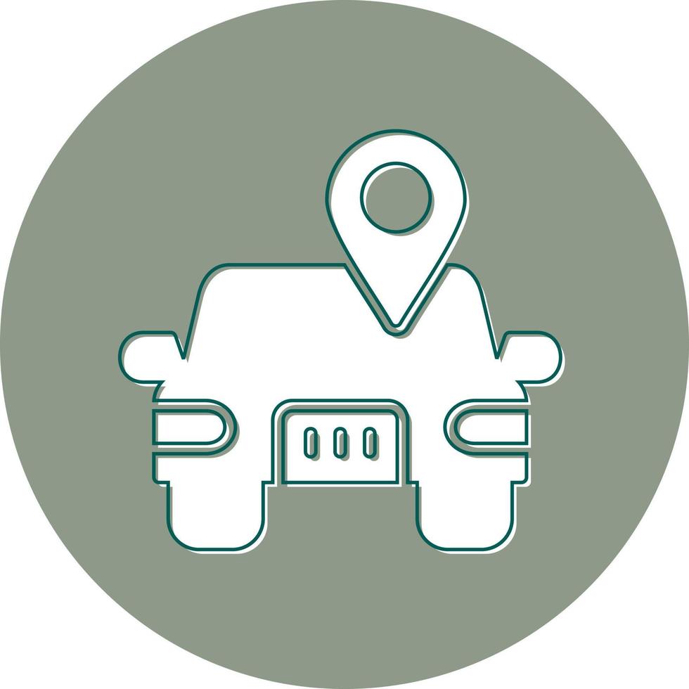 Car Location Vector Icon